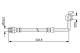 Bremseslange - 1987481971 BOSCH - NA01-43-990, NA75-43-990, NA75-43-990A