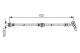 Bremseslange - 1987481A40 BOSCH - 462117244R, 462118361R, 6T49404