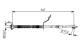 Bremseslange - 1987481A55 BOSCH - 587311K000, 92BHHY082, LH6899
