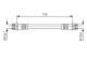 Bremseslange - 1987481B22 BOSCH - 462104125R, 515308, 6T49447
