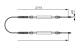Kabel, parkeringsbrems - 1987482003 BOSCH - 4745V4, 4745W5, K1339394080