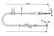 Kabel, parkeringsbrems - 1987482092 BOSCH - 5441086G00000, 54410-86G00, 175045