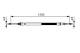 Kabel, parkeringsbrems - 1987482118 BOSCH - 474610, K1400203780, 1400203780