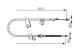 Kabel, parkeringsbrems - 1987482156 BOSCH - 464200D010, 171077, 24372719202