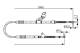 Kabel, parkeringsbrems - 1987482158 BOSCH - 4643020640, 171418, 1840904409