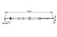 Kabel, parkeringsbrems - 1987482206 BOSCH - 474642, 51784535, 120731