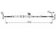 Kabel, parkeringsbrems - 1987482269 BOSCH - 8A0609702A, 107547, 44088600