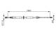 Kabel, parkeringsbrems - 1987482302 BOSCH - 364000001R, 106792, 24372710802