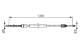 Kabel, parkeringsbrems - 1987482309 BOSCH - 8200428323, 106544, 24372710762