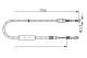 Kabel, parkeringsbrems - 1987482310 BOSCH - 8Z0609721A, 8Z0609722D, 107512