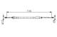 Kabel, parkeringsbrems - 1987482315 BOSCH - 474658, 9671815380, 104524