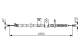 Kabel, parkeringsbrems - 1987482343 BOSCH - 36531VK00A, 170366