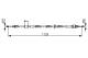 Kabel, parkeringsbrems - 1987482363 BOSCH - 52128118AC, 20160B500, BC2477