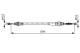 Kabel, parkeringsbrems - 1987482365 BOSCH - 52128073, 20160B503