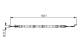 Kabel, parkeringsbrems - 1987482376 BOSCH - 7E0609701C, 7E0609701D, 107399