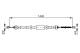 Kabel, parkeringsbrems - 1987482383 BOSCH - 8200577939, 8200627462, 116665
