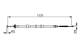 Kabel, parkeringsbrems - 1987482393 BOSCH - 51900232, 121505, 44108600