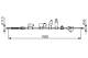Kabel, parkeringsbrems - 1987482438 BOSCH - 4642002121, 171092, 18409045100