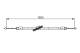 Kabel, parkeringsbrems - 1987482784 BOSCH - A2124200885, 2124200885, 109459