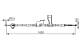 Kabel, parkeringsbrems - 1987482835 BOSCH - 597600X010, 1HY003, 24372731412