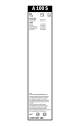 Viskerblad - 3397007100 BOSCH - 6426VH, A0018203045, 6426VJ