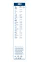 Viskerblad - 3397118405 BOSCH - 0K20167330A, 28890M200, 82453061