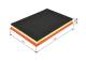 Luftfilter - F026400233 BOSCH - 5010317658, 3039400, 93370E
