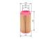 Luftfilter - F026400238 BOSCH - 1319141, 16546FA01A, 32926059