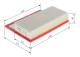 Luftfilter - F026400680 BOSCH - 51924760, 95513089, K6000633310