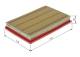 Luftfilter - F026400722 BOSCH - A6540941500, 6540941500, E2122L