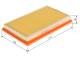 Luftfilter - F026400781 BOSCH - 1378054LA0, 16546AA010, 16546V0100