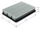 Luftfilter - F026400819 BOSCH - 1780151010, A1323