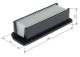Luftfilter - F026400844 BOSCH - 1378076M00000, 13780B76M00, 13780B76M00N