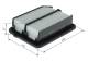 Luftfilter - F026400860 BOSCH - 17220-5K0-A00, A3024, E2026L