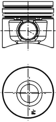 40101610, Stempel, Píst komp.BF 3/4 M 1011, KOLBENSCHMIDT, 04271293, 04271975, 0999502