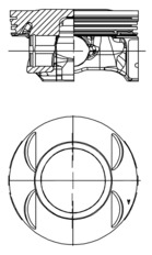 Stempel - 40199600 KOLBENSCHMIDT - 55567934, 55567935, 55567940