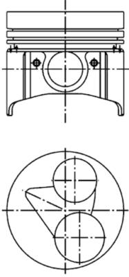 Stempel - 40224600 KOLBENSCHMIDT - 07916-28462, 16851-21112