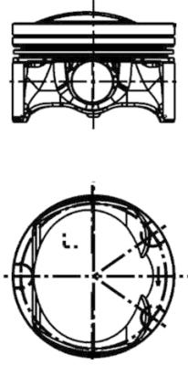 Stempel - 41509600 KOLBENSCHMIDT - 06K107065G, 06K107065BF, 06K107065BG