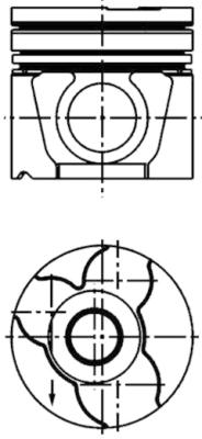 Stempel - 40307600 KOLBENSCHMIDT - 062107065B, 1511200, 87-143000-00