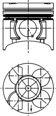 Stempel - 40391600 KOLBENSCHMIDT - 623089, 623729, 97725988