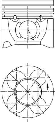 Stempel - 40406610 KOLBENSCHMIDT - 0401201
