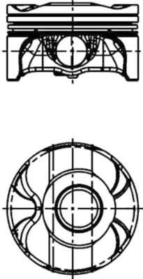 Stempel - 40420600 KOLBENSCHMIDT - 11257551550, 7551550