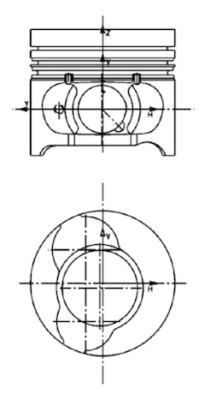 Stempel - 40465600 KOLBENSCHMIDT - 7701475898, 0222100, 87-123400-00