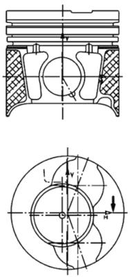 Stempel - 40469610 KOLBENSCHMIDT - 87-135307-00, 0400302