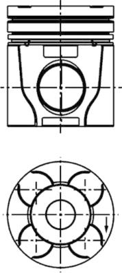 Stempel - 40810600 KOLBENSCHMIDT - 0385500