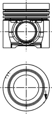 Stempel - 40709610 KOLBENSCHMIDT - 106L19