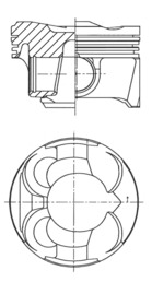 Stempel - 41267620 KOLBENSCHMIDT - 87-444807-00, 87-444807-50