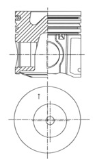 Stempel - 41500600 KOLBENSCHMIDT - 87802633, 87802672