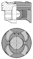 41513620, Stempel, Píst komp.1,0i 12V, KOLBENSCHMIDT, Smart Fortwo Coupe Cabrio M132.910 2007+