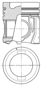 Stempel - 41521600 KOLBENSCHMIDT - 1438759, 0616700